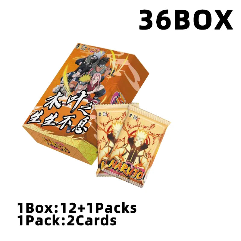 Wholesales Naruto Collection Cards Booster Box YING CULTURE The Bonds of Konoha Rare Anime 1Case Playing Cards