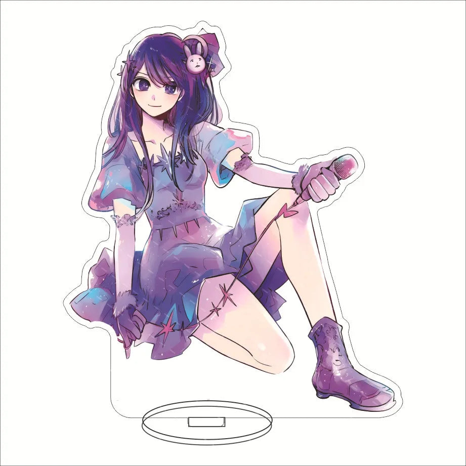 Japan Hot Anime OSHI NO KO Figures Hoshino Ai Acrylic Stands Hoshino Akuamarin Hoshino Rubii Character Model Fans Xmas Gifts