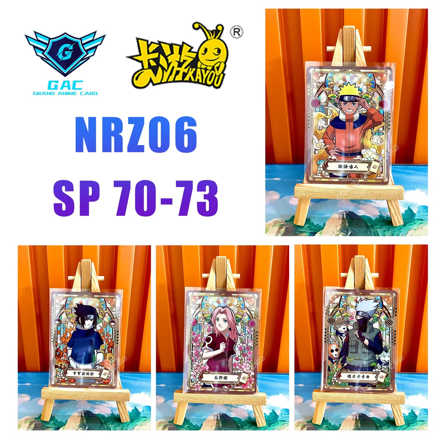 New Kayou Naruto T2W7 T4W6 Anime Uzumaki Naruto Rare Card Full Series SP MR PU UR PTR SSR SR R Complete Set Collection Card