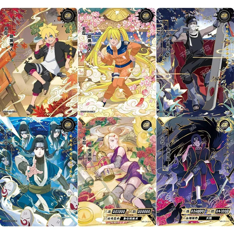 KAYOU Genuine Naruto Card T2w7 Chapter of Soldiers Ninja World CR Uzumaki Naruto Momochi Zabuza Anime Role Collection Cards Toy