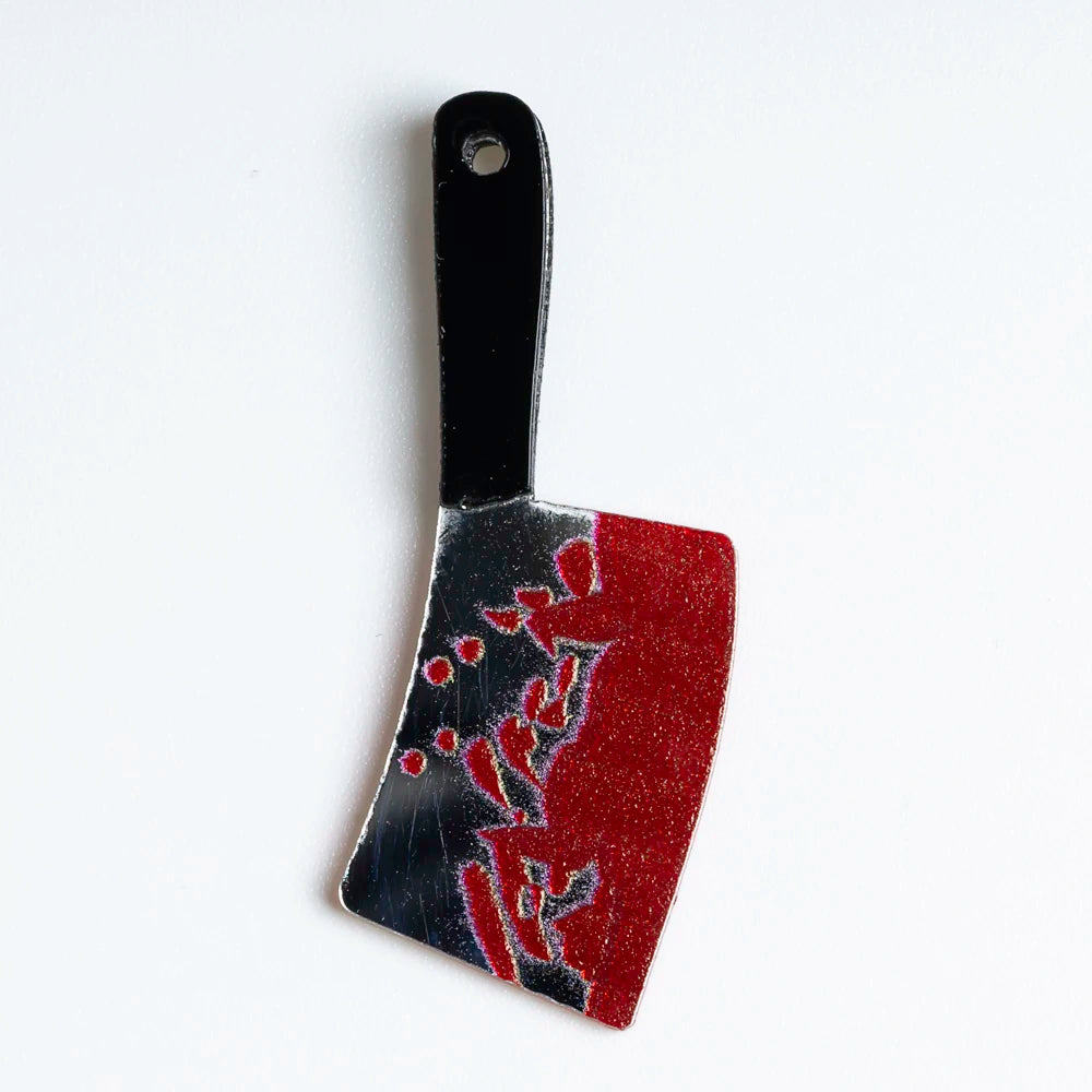 10Pcs Halloween Pendant Imitation Bloody Knife Charms Dagger Scissors Axe Saw Pendants For DIY Earring Keychain Jewelry Making