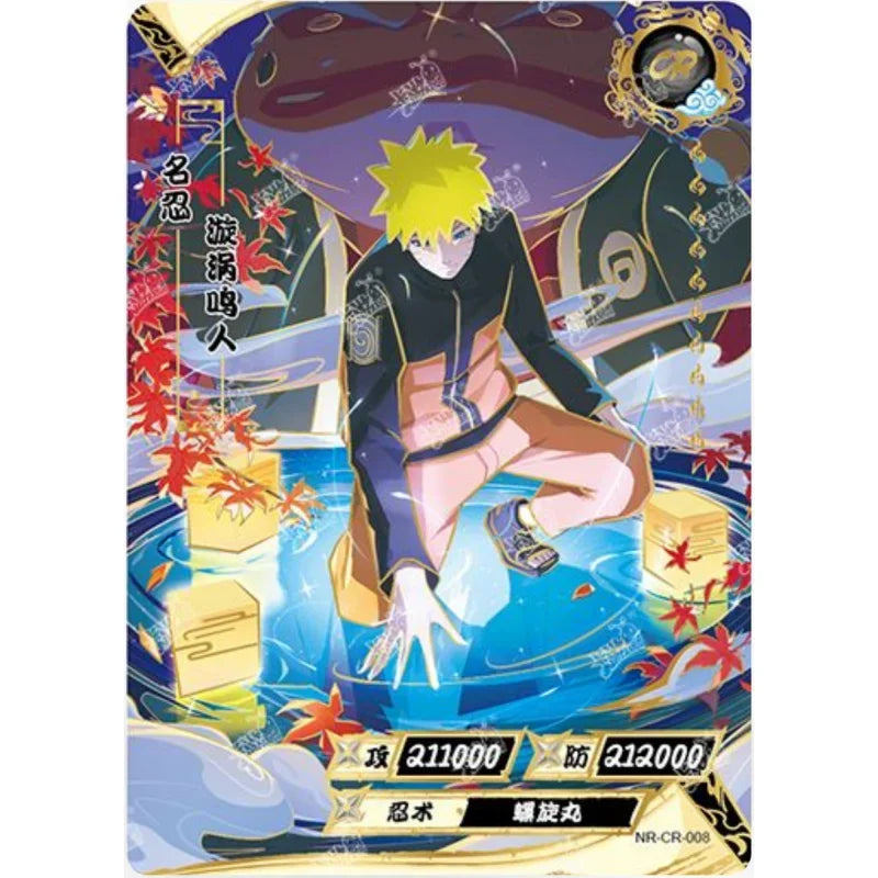 KAYOU Genuine Naruto Card T2w7 Chapter of Soldiers Ninja World CR Uzumaki Naruto Momochi Zabuza Anime Role Collection Cards Toy