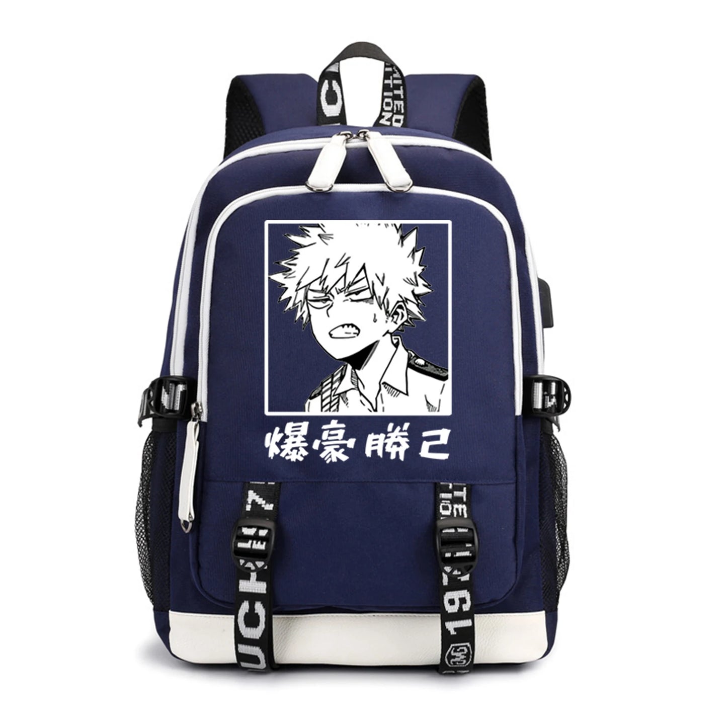My Hero Academia Anime Backpack Bakugou Print Schoolbags High Capacity Shoulderbags MHA Cosplay Laptop Bags Travelbags 2021