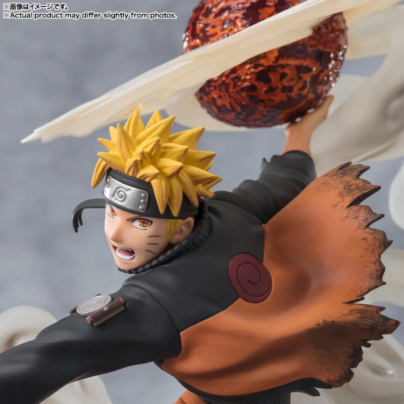 Bandai Original Genuine Anime Naruto Shippuuden Uzumaki Naruto Chou Gekisen Extra Battle Figuarts ZERO 24cm Model Toy Figures