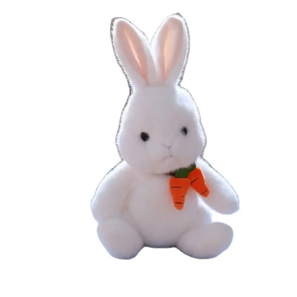 30-45cm Radish Rabbit Plush Toy Radish Accessory Small White Rabbit Cute Soothing Animal Doll Send Children Birthday Gift