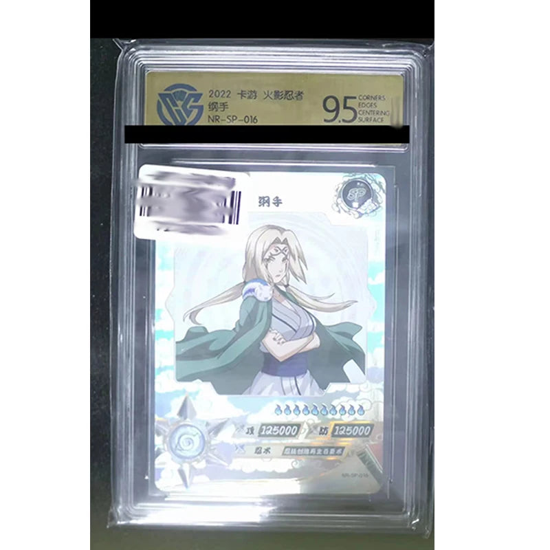 Kayou SP CCG9.5 Naruto Anime Characters Hyuga Hinata Tsunade Rare Limited Edition Collection Card Christmas Birthday Gift Toys