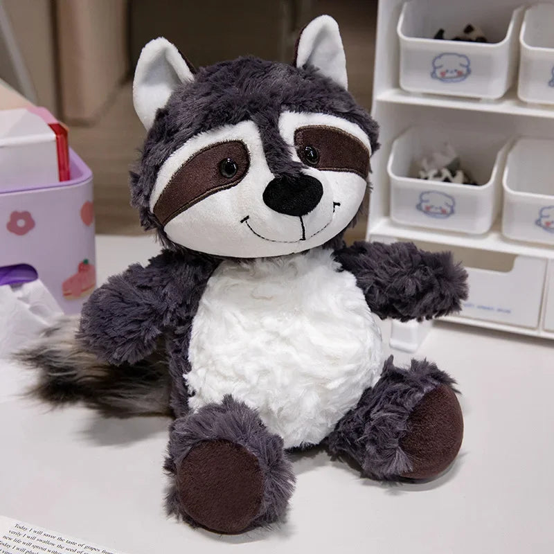 Stuffed Animals Kawaii Raccoon Plush Toy Lovely Fox Cute Soft Sloth Doll Pillow For Girls Children Kids Baby Birthday Gift