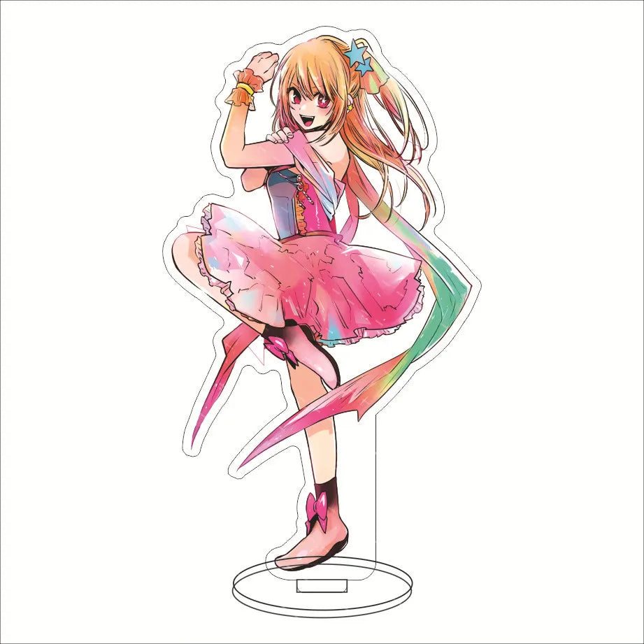 Japan Hot Anime OSHI NO KO Figures Hoshino Ai Acrylic Stands Hoshino Akuamarin Hoshino Rubii Character Model Fans Xmas Gifts