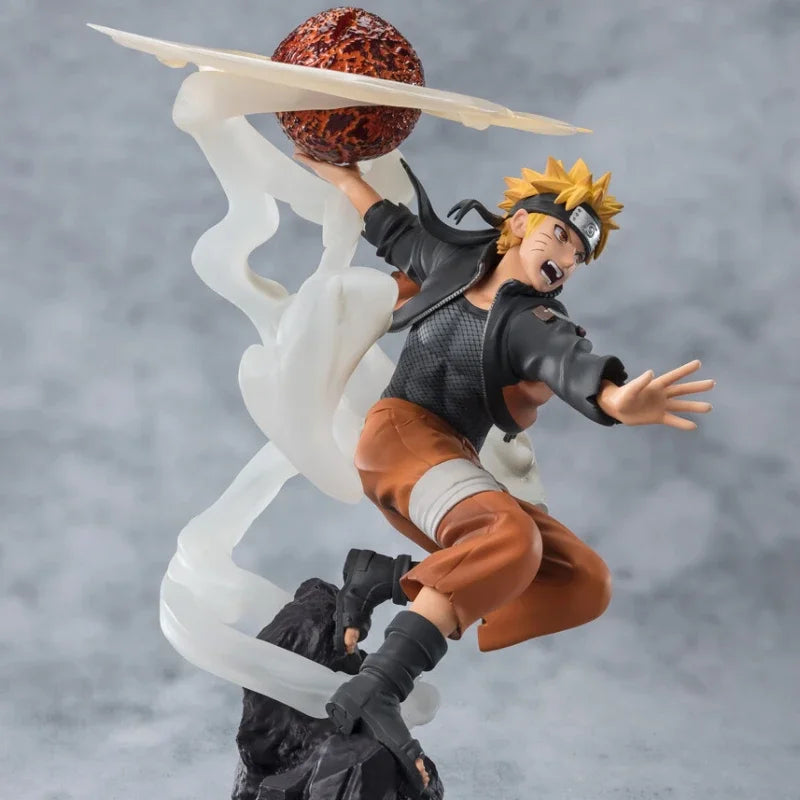 Bandai Original Genuine Anime Naruto Shippuuden Uzumaki Naruto Chou Gekisen Extra Battle Figuarts ZERO 24cm Model Toy Figures