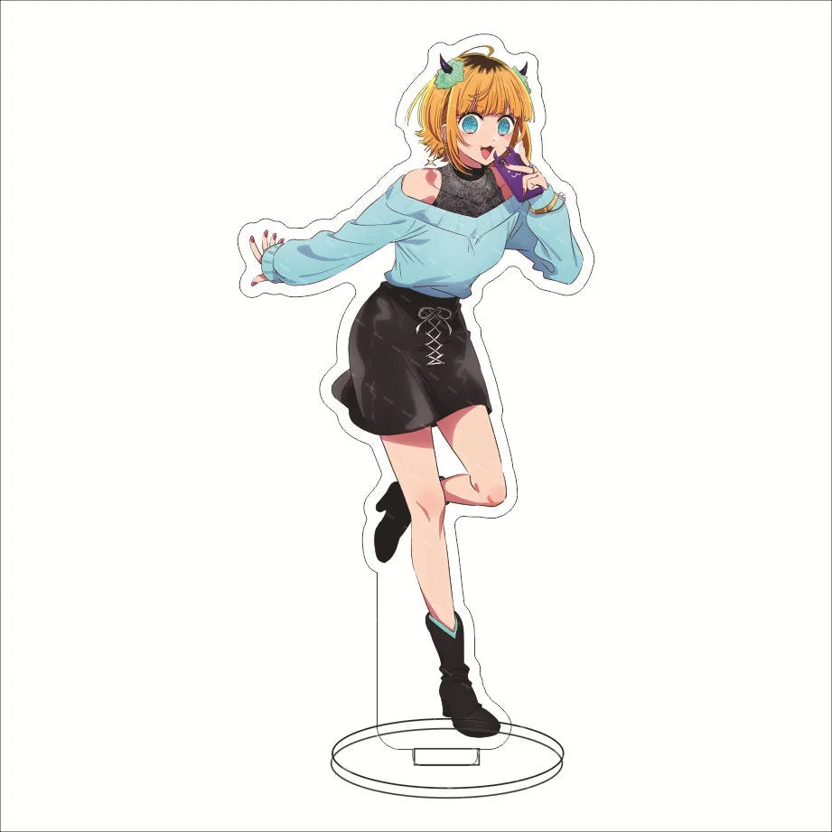 Japan Hot Anime OSHI NO KO Figures Hoshino Ai Acrylic Stands Hoshino Akuamarin Hoshino Rubii Character Model Fans Xmas Gifts