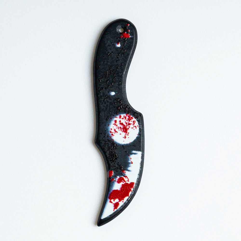 10Pcs Halloween Pendant Imitation Bloody Knife Charms Dagger Scissors Axe Saw Pendants For DIY Earring Keychain Jewelry Making