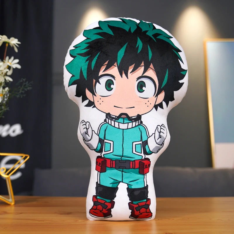 45cm Anime My Hero Academia Plush Toys All Might Cartoon Pillow Midoriya Izuku Bakugou Katsuki Todoroki Shoto Dolls Kids Gifts