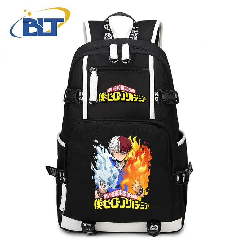 My Hero Academia Anime Backpack Campus Student Schoolbag Youth Travel Bag s Back to School Gift