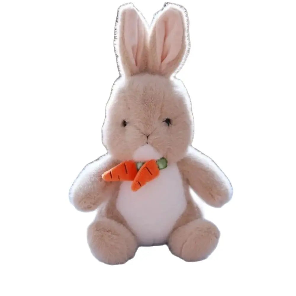 30-45cm Radish Rabbit Plush Toy Radish Accessory Small White Rabbit Cute Soothing Animal Doll Send Children Birthday Gift