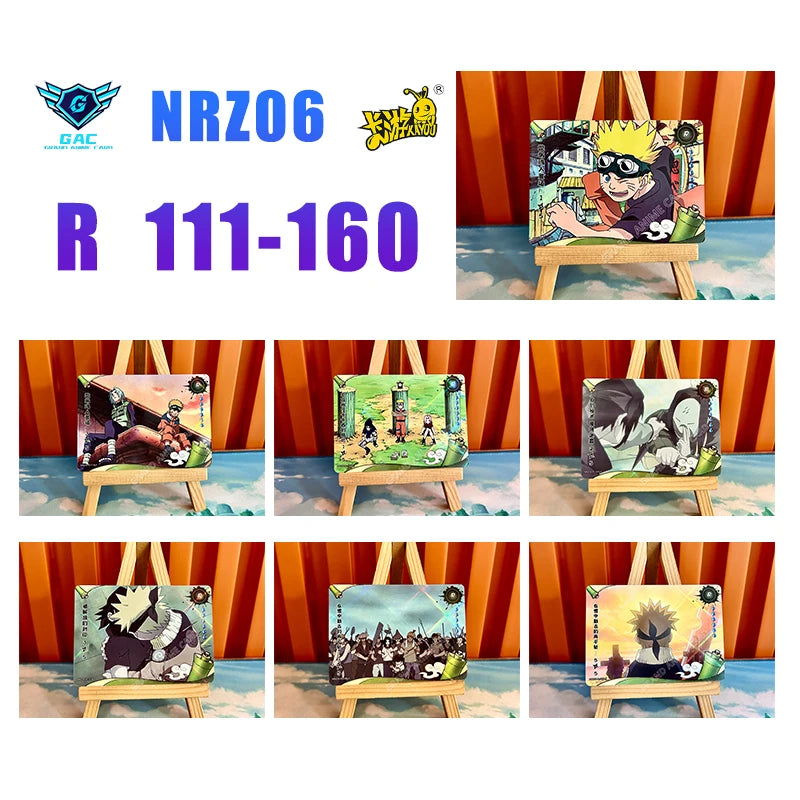 New Kayou Naruto T2W7 T4W6 Anime Uzumaki Naruto Rare Card Full Series SP MR PU UR PTR SSR SR R Complete Set Collection Card