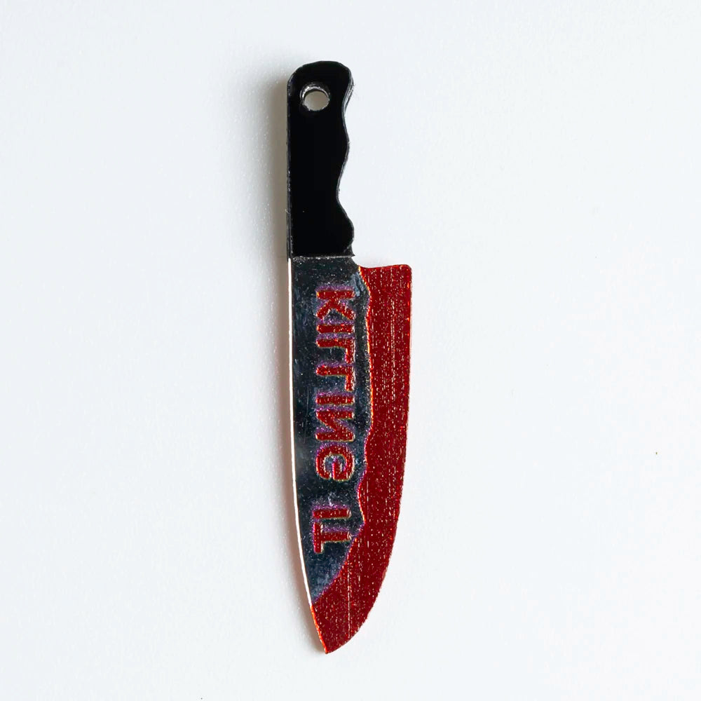 10Pcs Halloween Pendant Imitation Bloody Knife Charms Dagger Scissors Axe Saw Pendants For DIY Earring Keychain Jewelry Making
