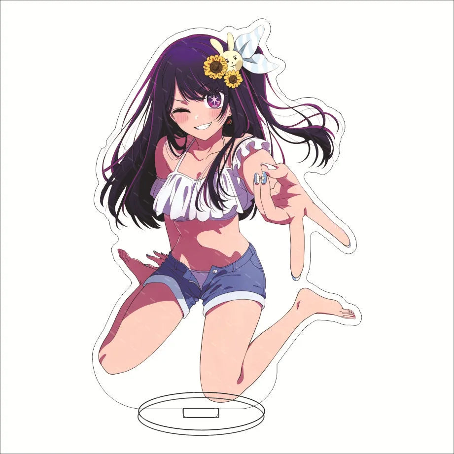 Japan Hot Anime OSHI NO KO Figures Hoshino Ai Acrylic Stands Hoshino Akuamarin Hoshino Rubii Character Model Fans Xmas Gifts