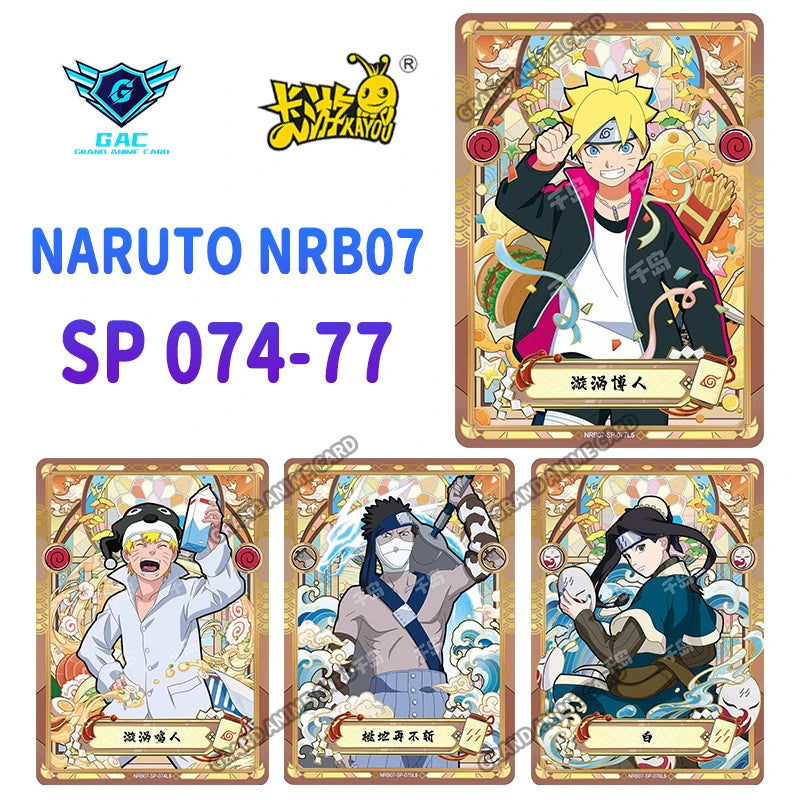 New Kayou Naruto T2W7 T4W6 Anime Uzumaki Naruto Rare Card Full Series SP MR PU UR PTR SSR SR R Complete Set Collection Card