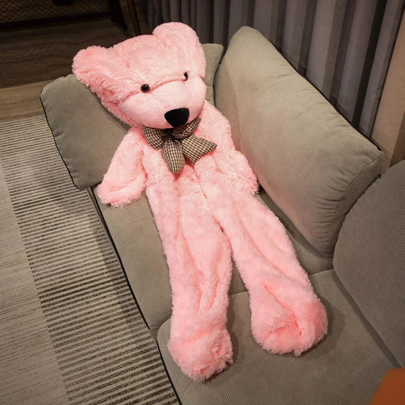 60-140cm Soft Unstuffed Empty Teddy Bear Skin Big Hugging Pillow Animal Cushion Children Birthday Gift Semi-finished Plush Toys