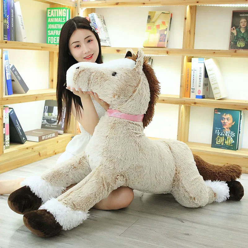 1pc 90cm/120cm Cartoon Unicorn Plush Toys Giant Stuffed Animal Horse Toys for Children Soft Doll Home Decor Birthday Gift
