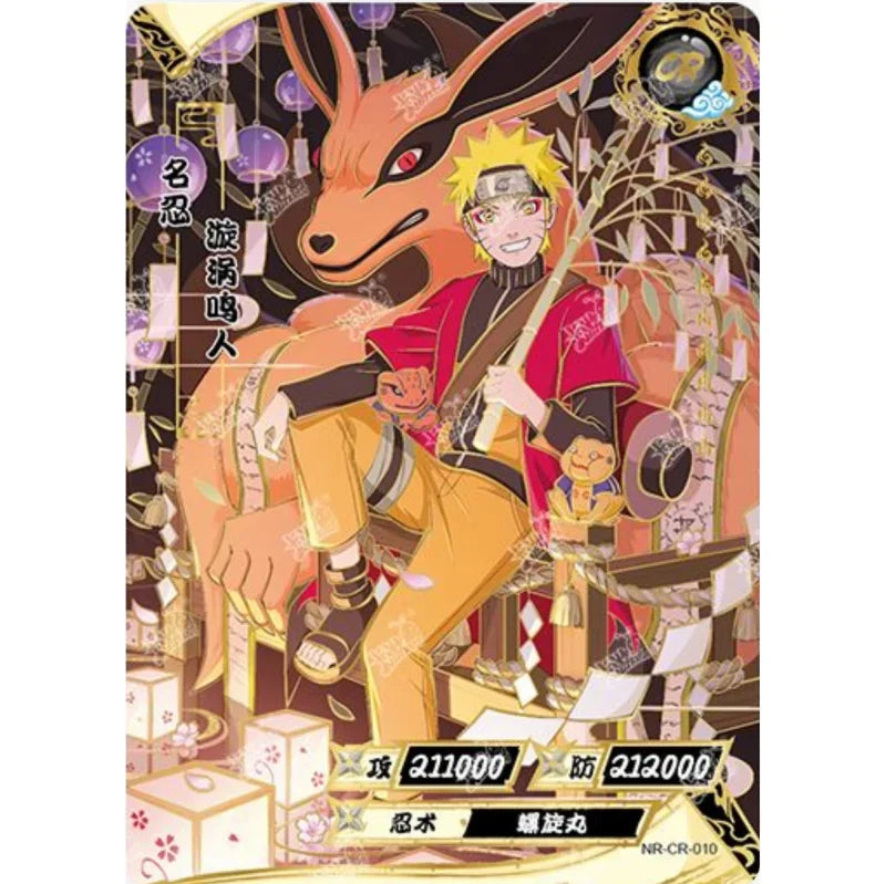 KAYOU Genuine Naruto Card T2w7 Chapter of Soldiers Ninja World CR Uzumaki Naruto Momochi Zabuza Anime Role Collection Cards Toy