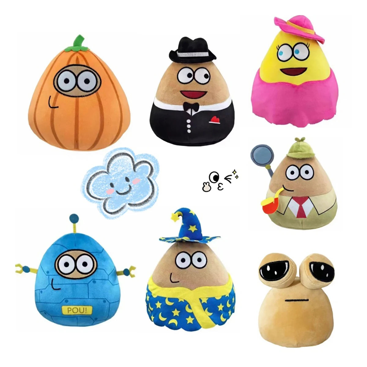 Pou Plush My Pet Alien Cute Plush toys Pou Plush Doll Emotion Alien Plus toy alien figure doll pillow pet animal alien doll