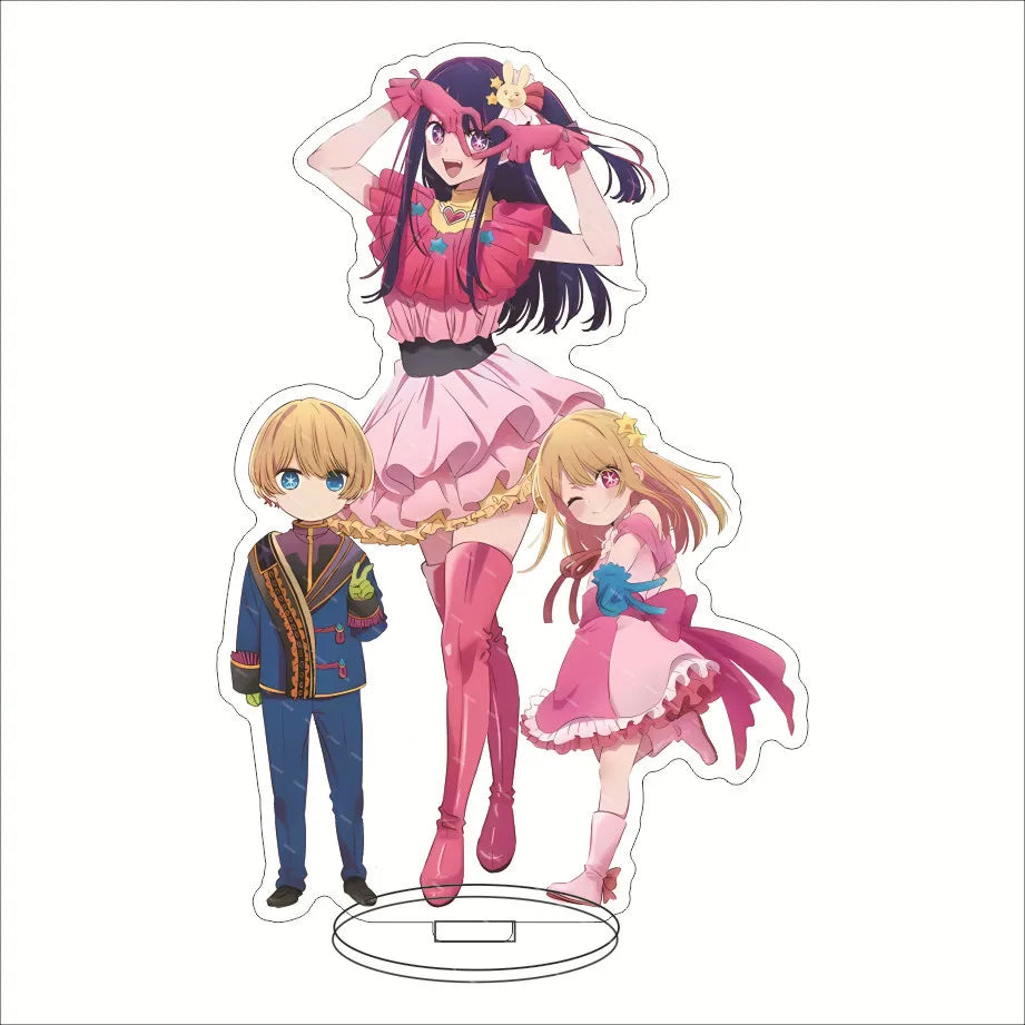 Japan Hot Anime OSHI NO KO Figures Hoshino Ai Acrylic Stands Hoshino Akuamarin Hoshino Rubii Character Model Fans Xmas Gifts