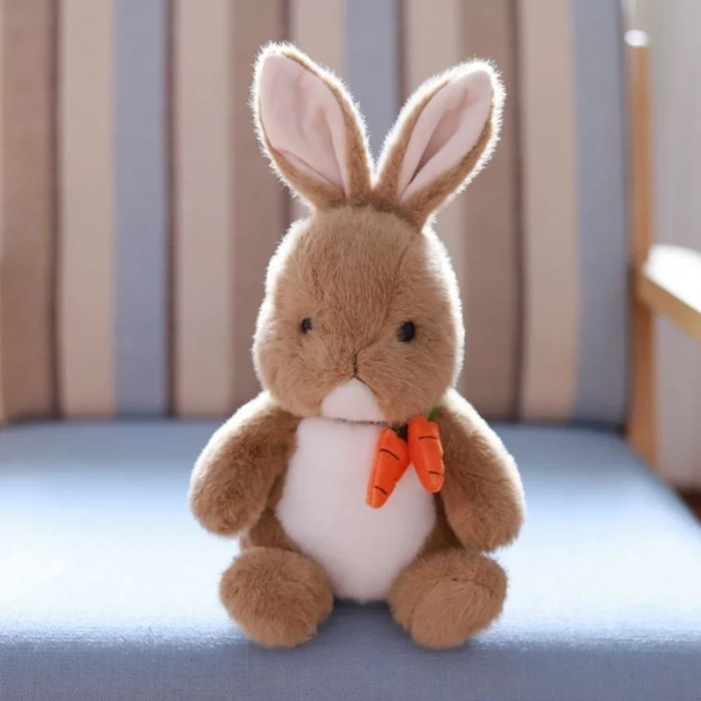30-45cm Radish Rabbit Plush Toy Radish Accessory Small White Rabbit Cute Soothing Animal Doll Send Children Birthday Gift