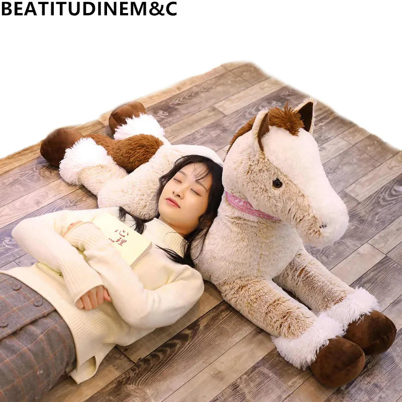 1pc 90cm/120cm Cartoon Unicorn Plush Toys Giant Stuffed Animal Horse Toys for Children Soft Doll Home Decor Birthday Gift