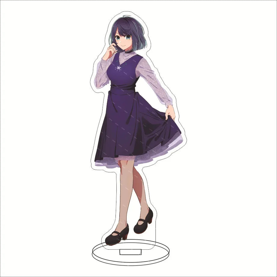 Japan Hot Anime OSHI NO KO Figures Hoshino Ai Acrylic Stands Hoshino Akuamarin Hoshino Rubii Character Model Fans Xmas Gifts
