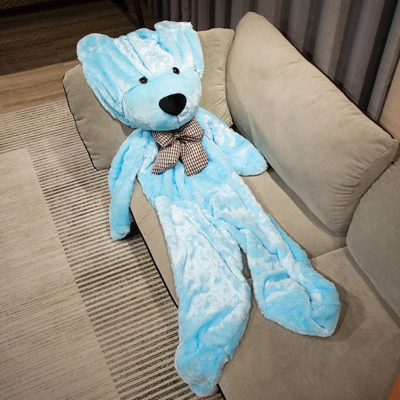 60-140cm Soft Unstuffed Empty Teddy Bear Skin Big Hugging Pillow Animal Cushion Children Birthday Gift Semi-finished Plush Toys