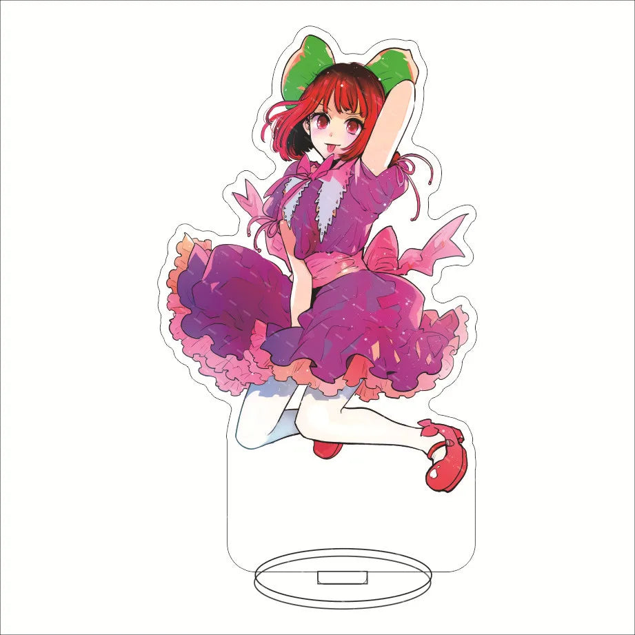 Japan Hot Anime OSHI NO KO Figures Hoshino Ai Acrylic Stands Hoshino Akuamarin Hoshino Rubii Character Model Fans Xmas Gifts