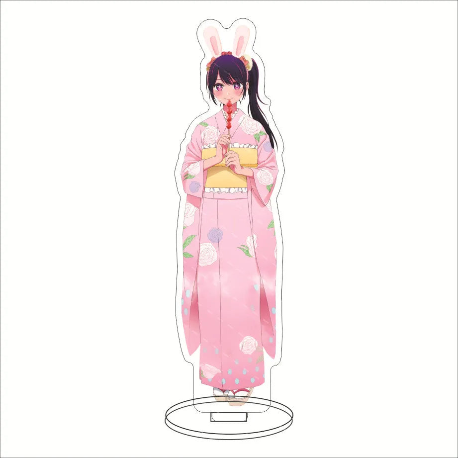 Japan Hot Anime OSHI NO KO Figures Hoshino Ai Acrylic Stands Hoshino Akuamarin Hoshino Rubii Character Model Fans Xmas Gifts
