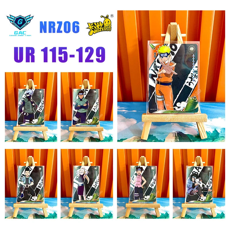 New Kayou Naruto T2W7 T4W6 Anime Uzumaki Naruto Rare Card Full Series SP MR PU UR PTR SSR SR R Complete Set Collection Card