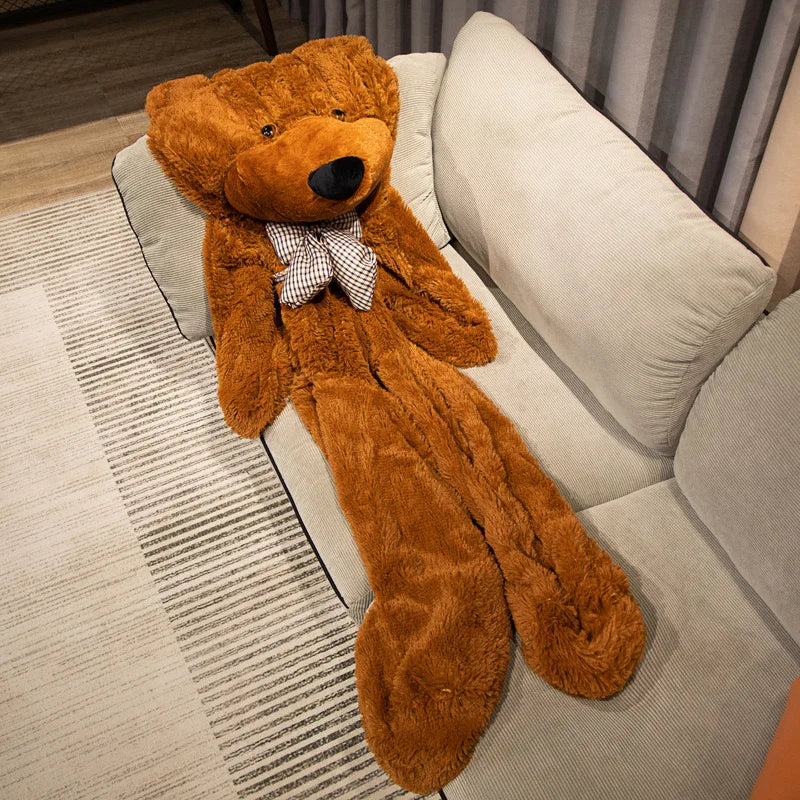 60-140cm Soft Unstuffed Empty Teddy Bear Skin Big Hugging Pillow Animal Cushion Children Birthday Gift Semi-finished Plush Toys