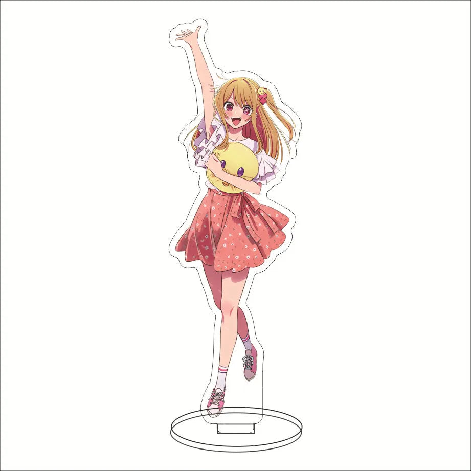 Japan Hot Anime OSHI NO KO Figures Hoshino Ai Acrylic Stands Hoshino Akuamarin Hoshino Rubii Character Model Fans Xmas Gifts