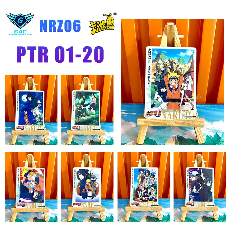 New Kayou Naruto T2W7 T4W6 Anime Uzumaki Naruto Rare Card Full Series SP MR PU UR PTR SSR SR R Complete Set Collection Card