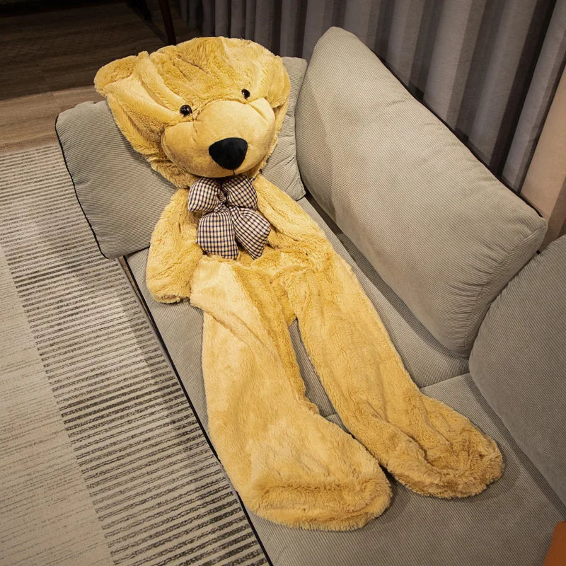 60-140cm Soft Unstuffed Empty Teddy Bear Skin Big Hugging Pillow Animal Cushion Children Birthday Gift Semi-finished Plush Toys