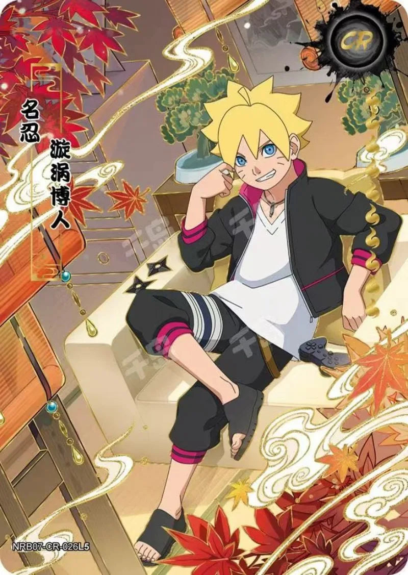 KAYOU Genuine Naruto Card T2w7 Chapter of Soldiers Ninja World CR Uzumaki Naruto Momochi Zabuza Anime Role Collection Cards Toy