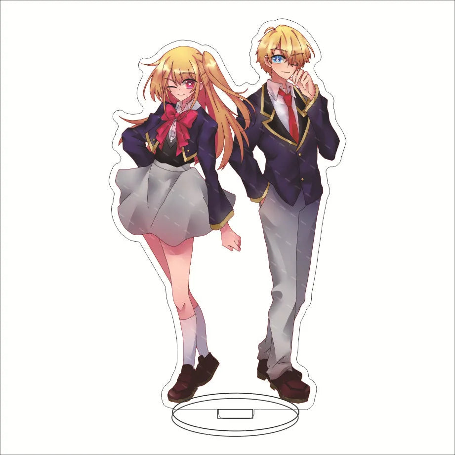Japan Hot Anime OSHI NO KO Figures Hoshino Ai Acrylic Stands Hoshino Akuamarin Hoshino Rubii Character Model Fans Xmas Gifts