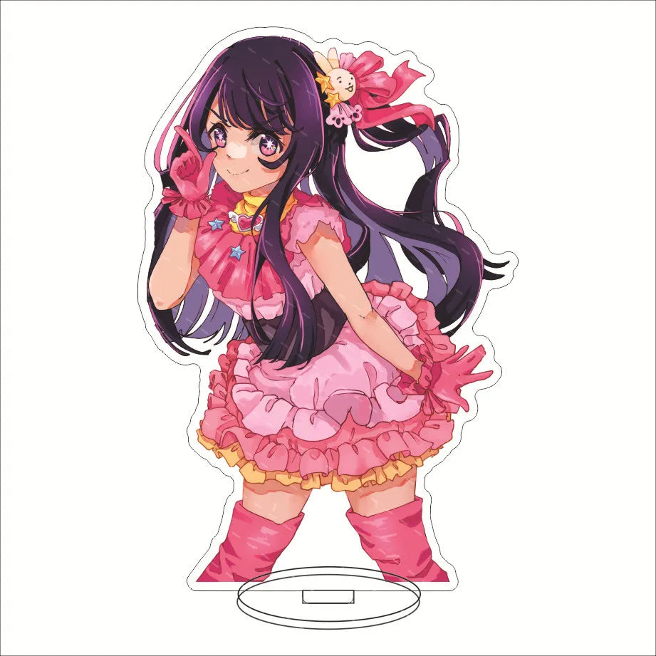 Japan Hot Anime OSHI NO KO Figures Hoshino Ai Acrylic Stands Hoshino Akuamarin Hoshino Rubii Character Model Fans Xmas Gifts