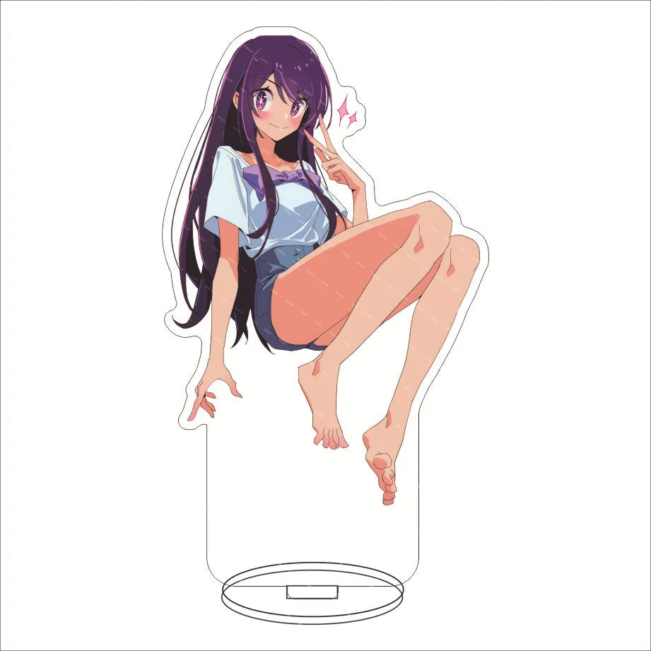 Japan Hot Anime OSHI NO KO Figures Hoshino Ai Acrylic Stands Hoshino Akuamarin Hoshino Rubii Character Model Fans Xmas Gifts