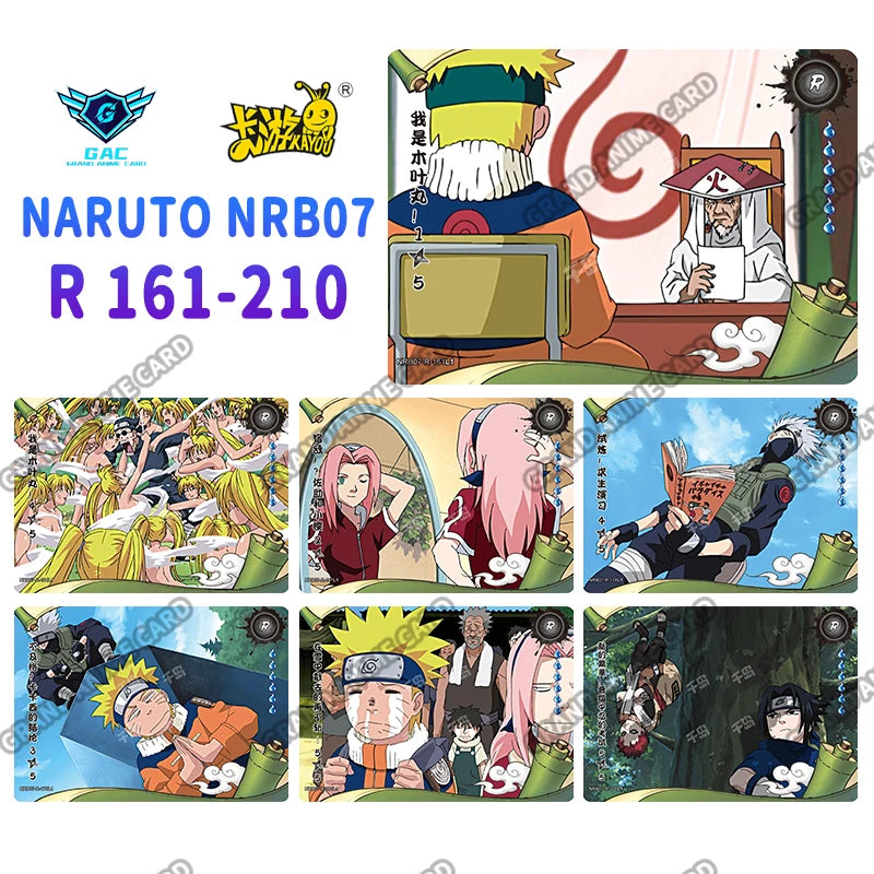New Kayou Naruto T2W7 T4W6 Anime Uzumaki Naruto Rare Card Full Series SP MR PU UR PTR SSR SR R Complete Set Collection Card