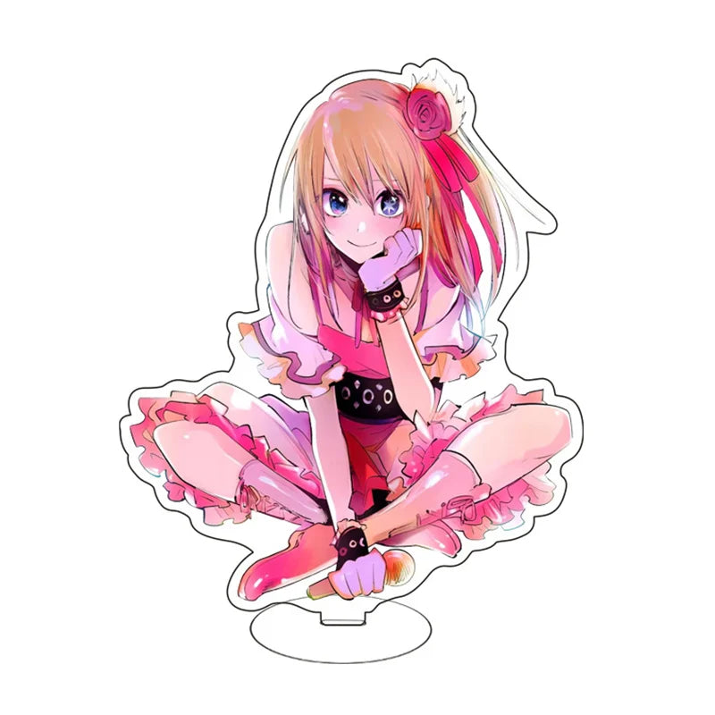 Anime Figure Oshi No Ko 2 Acrylic Stand Gorou Akuamarin Hoshino Ai Rubii Sarina Standing Model Plate Desk Display Ornament