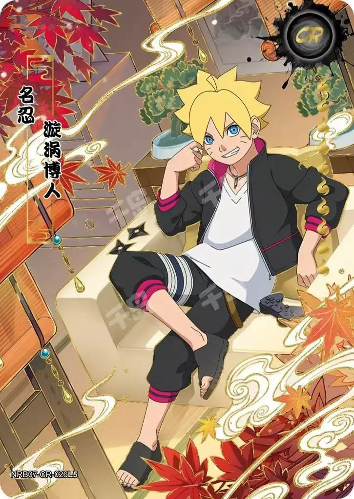 KAYOU Genuine Naruto Card T2w7 Chapter of Soldiers Ninja World CR Uzumaki Naruto Momochi Zabuza Anime Role Collection Cards Toy