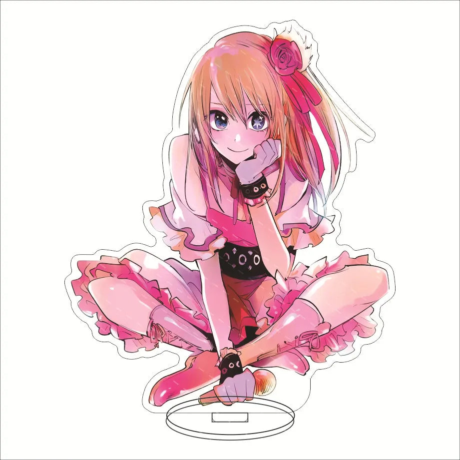 Japan Hot Anime OSHI NO KO Figures Hoshino Ai Acrylic Stands Hoshino Akuamarin Hoshino Rubii Character Model Fans Xmas Gifts