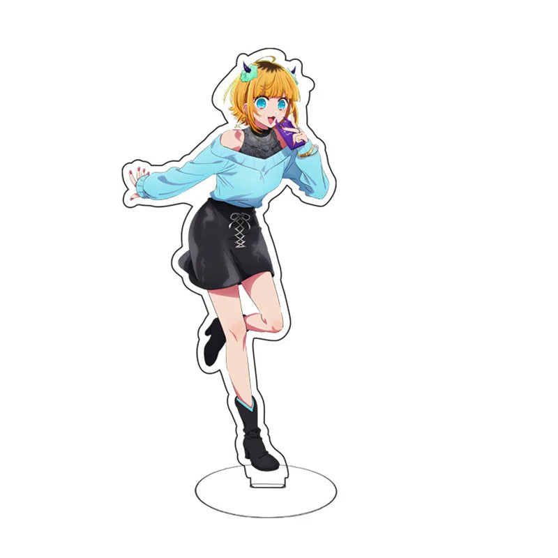 Anime Figure Oshi No Ko 2 Acrylic Stand Gorou Akuamarin Hoshino Ai Rubii Sarina Standing Model Plate Desk Display Ornament