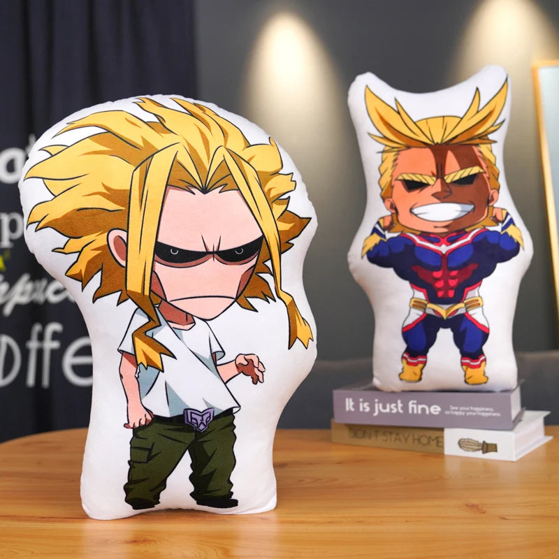45cm Anime My Hero Academia Plush Toys All Might Cartoon Pillow Midoriya Izuku Bakugou Katsuki Todoroki Shoto Dolls Kids Gifts
