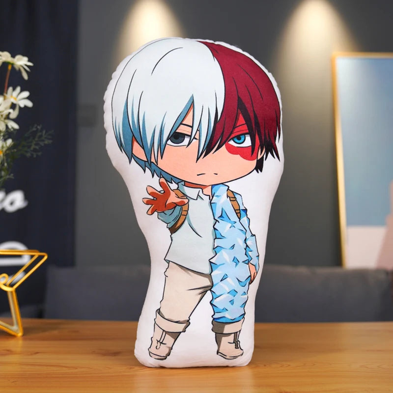 45cm Anime My Hero Academia Plush Toys All Might Cartoon Pillow Midoriya Izuku Bakugou Katsuki Todoroki Shoto Dolls Kids Gifts