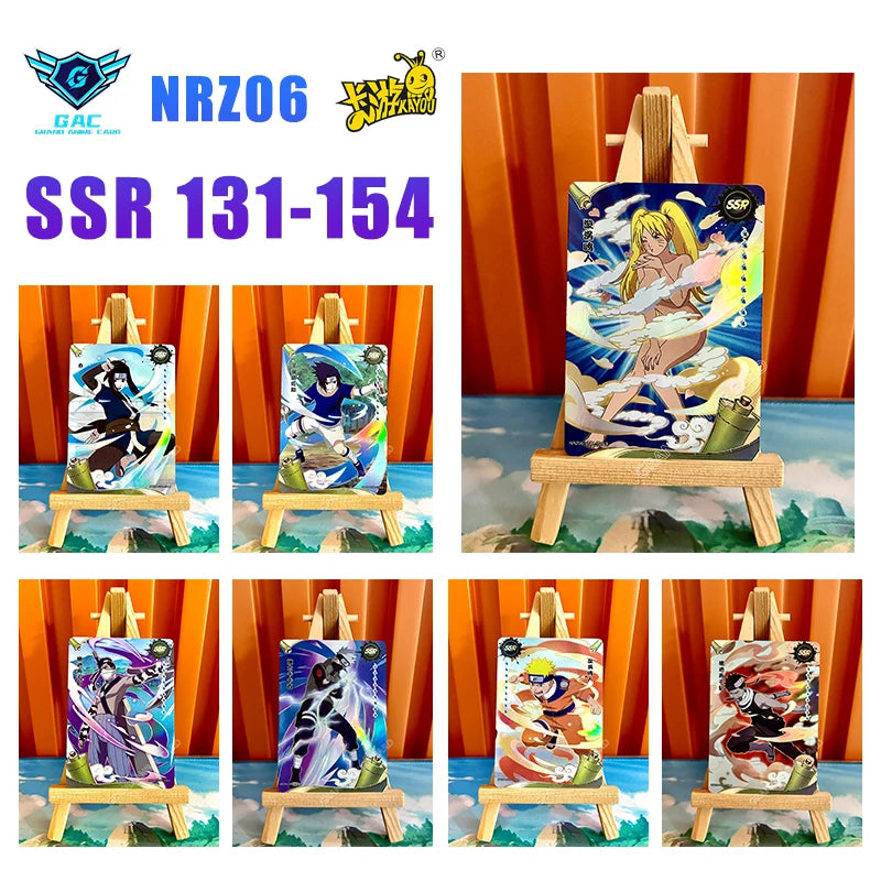 New Kayou Naruto T2W7 T4W6 Anime Uzumaki Naruto Rare Card Full Series SP MR PU UR PTR SSR SR R Complete Set Collection Card